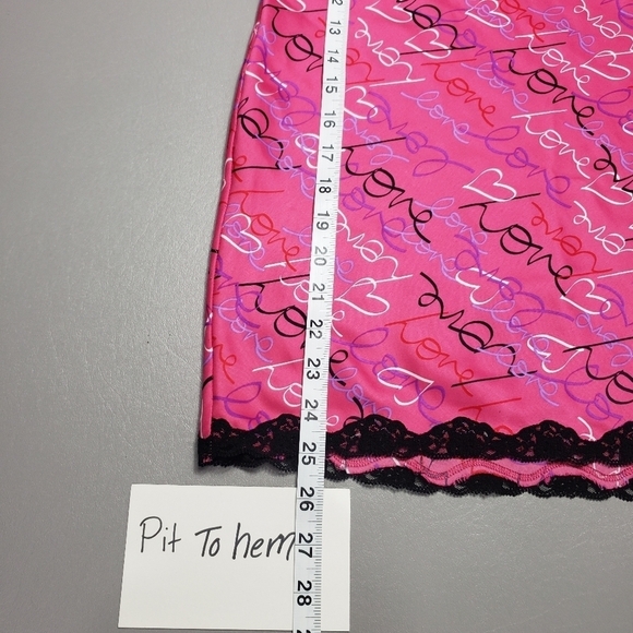 secret treasures hot pink love night gown women's plus size 3X (22W-24W) - Picture 7 of 8